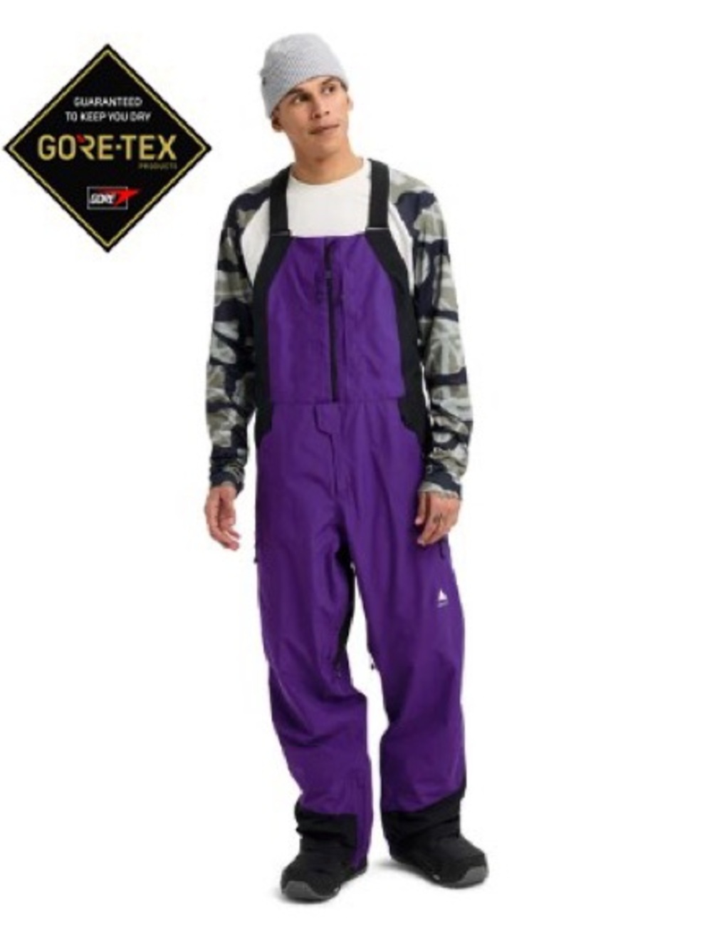 BURTON Reserve GORE-TEX 2L Bib Pants Men’s XL Purple New